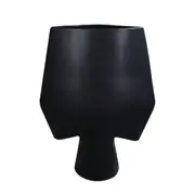 SOGA 33x43cm Large Ornament Bodhi House Ceramic Handcrafted Modern Abstract Square Vase Home Decor