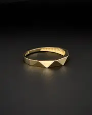 14K Italian Gold Tapered Ring
