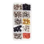300 Pcs Computer Metal Screws Standoffs Kit For Hard Drive Computer Case Power N