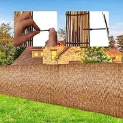 Natural Reed Garden Fencing Roll,Fence Privacy Screen,Bamboo Screen, Eco-Friendly Bamboo Fencing Panel,for Yard,Balcony