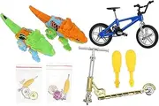 Generic 1Set Mini Finger Bicycle Model DIY Dinosaur for Realistic Detail Smooth Surface for Collectors and Home Decoration