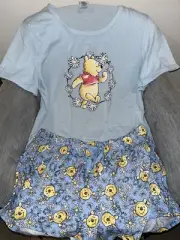 Disney Xmas Winnie The Pooh Ladies size (M/L) Medium/Large Pjs Pyjamas Licensed