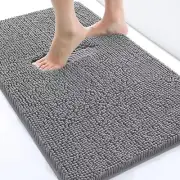 smiry Luxury Chenille Bath Rug, Extra Soft and Absorbent Shaggy Bathroom Mat ...