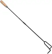 Cxiskyu Fire Pit Poker, Fireplace Poker | Campfire Poker for Fire Pits - Outdoor Camping Firepit Poker, 33" Fireplace Poker Tool, Fire Poker with Wooden Handle