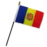 4"x6" Andorra Stick Flag Table Staff Desk Table