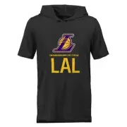 Outerstuff Los Angeles Lakers NBA Boys Kids Static Performance Hooded Tee, Black