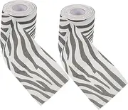 NULYLU Trendy Zebra Pattern Toilet Paper Rolls Animal Print Napkins Soft Durable for Daily Use