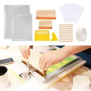 Silk Screen Printing Kit T-Shirt DIY Screen Press Printer, Frame