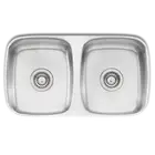 Oliveri ENDEAVOUR DOUBLE BOWL UNDERMOUNT SINK Embossed Drainer *Australian Brand