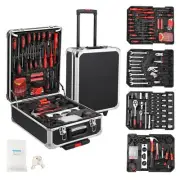 GraveeTech 800pcs Aluminum Trolley Case Tool Set Home Repair Tool Set, Genera...