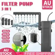 ECO 4 in 1 Fish Tank Aquarium Submersible Water Power Filter Pump 200-1000L/H AU