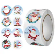 2000pcs Merry Christmas Stickers Xmas Theme Seal Labels Stickers Santa Stickers