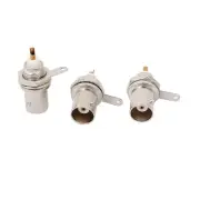 3 Pcs BNC Chassis Panel Mount Socket Female Jack Solder Type Connectors Adapter