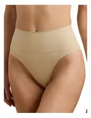[Lauren Ralph Lauren] Luxe Smoothing Seamless High Cut Brief in Beige