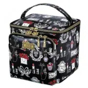 Anna Sui Vanity Mini Pouch 2 Size Set Black Butterflies Cat Makeup Tools Japan