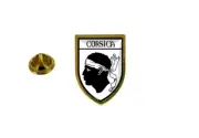 pins pin's flag national badge backpack hat shield world corse corsica