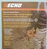 ECHO CHAINSAW ARBORIST SAFETY PANTS SMALL 32" INSEAM 32"-34" STIHL HUSQVARNA