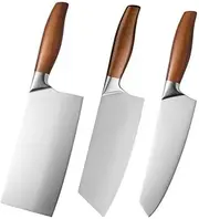Canbe Kitchen Knife 3pcs Stainless Steel Meat Chopping Cleaver Japanese Chef Knife