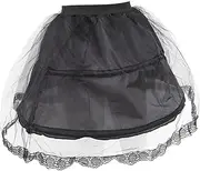 AKOOSY Cosplay Dress Petticoat Adjustable Fishbone Underskirt Elastic Waist Design Comfortable Skin Friendly for Wear for Parties Dress Up Events