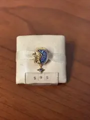 Authentic Pandora #762956C01 Disney Mickey & Minnie Mouse Crescent Moon Charm