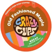 Crazy Cup Decaf Old Fashion Maple Coffee Pods for Keurig - 22 Count