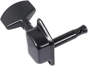 SWOOMEY 6pcs Black Vintage Style Guitar Tuning Pegs Semi Closed Machine Heads for Acoustic and Bass Guitars Durable Keys for String Fixing and Sound Improvement