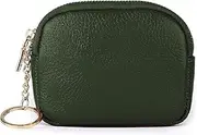 [Generic] Women's Small Purse with Coin Compartment, Coin Purse with Zip, Small Wallet Women with RFID Protection, Mini Purse Women (Army Green, One Size)