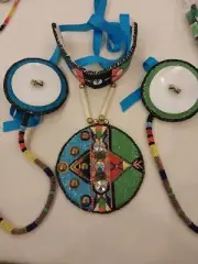Beaded native american powwow regalia