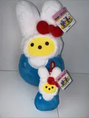 Peeps X Hello Kitty Easter Bunny Plush 12” Plush & Bag Clip 2025 Lot New W/tags