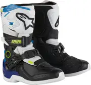 Alpinestars Tech 3S Kids Motocross Boots, black-white-blue, Size 29 Black White Blue