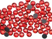 SS30 6mm Red Light Siam Y227 Hotfix Flat Back Crystal Rhinestones DMC Iron On...