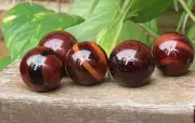 1 x A Grade Quality Red Tiger Eye Crystal Sphere 30-35mm