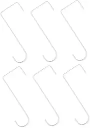 Parliky 6Pcs Iron Hanging Plant Hooks Durable Garden Bracket Hangers for Flower Pots Convenient Outdoor Planter Hooks for Vertical Space Utilization and Easy Installation
