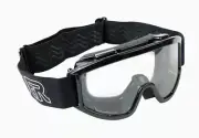 Raider YOUTH Goggles - Black - Motocross ATV MX - Single Lens - Adjustable Strap