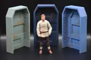 STAR WARS NEVARRO MANDALORIAN DOOR 1:18 3.75 scale figure custom diorama