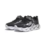 SKECHERS THERMO-FLASH電燈鞋 開關 中童 黑銀 400103LBKSL SNEAKERS542