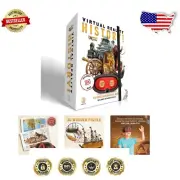 Virtual Reality History Kit - 96-Page Illustrated Book & 3D Puzzle for Learning