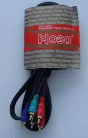 HOSA COMPONENT VIDEO CABLE VCC-302G - 6.6FT/2M - HSP NO. 1400