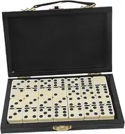 Gogogmee Dominoes Block Set Entertainment Portable Wooden Toy Storage Case for Boys and Girls and Adults Random Style