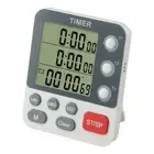 3 Channels Digital Kitchen Timer Large Display Magnetic Back Memory function