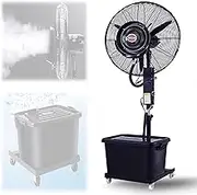Misting Fan Commercial Oscillating Pedestal Fan, 3 Speed, 260W/350W, with 40L Independent Tank, for Patio, Garage, Gym, Factory Workshop(71cm/27.9in)