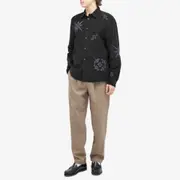 Wax London Trin Cord Embroidered Shirt