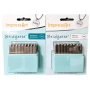 2-Pack ImpressArt Basic Letter 3mm Uppercase and Lowercase Bridgette Stamp Sets