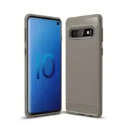 2 Pcs Brushed Texture Carbon Fiber TPU Case for Galaxy S10