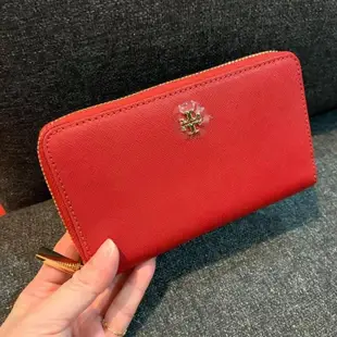 在台現貨🧡3950  TORY BURCH 防刮牛皮Emerson多卡拉鍊中夾 Tb中夾