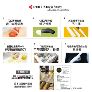 KYOCERA 日本京瓷黑刃精密陶瓷刀(13~18cm)