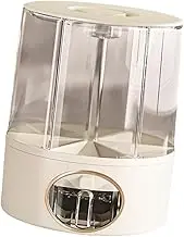 Ｂｅｓｇａ Rice Storage Container Grain Dispenser 6 Grid Household Clear Multifunction Cereal Storage Container for Candy Coffee Beans