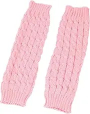 [Generic] Pink Leg Warmers Knitted Wool Knee Leg Warmers For Girls Age 9-10 Girls Leg Warmers Age 9-10 Polyester Leg Warmers Women