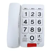 Loud Ringtone Fixed Home Phone For Seniors And Hearing Impaired Individuals xi White