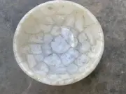 White Quartz Sink, Agate Round Sink, Bathroom & Kitchen Sink, Home Decor